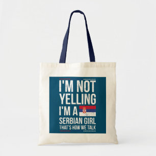 Womens Serbian Pride Design for a Proud Serbian Tote Bag