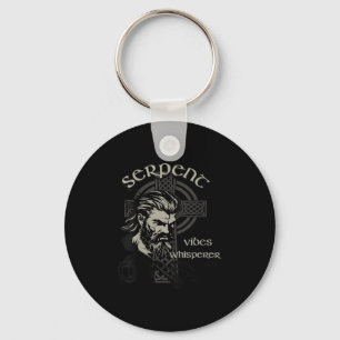 Womens Serpent Vibes Whisperer Nordic Mystic Beard Key Ring