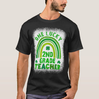 Women's Shamrock One Lucky Teacher St Patricks Day T-Shirt