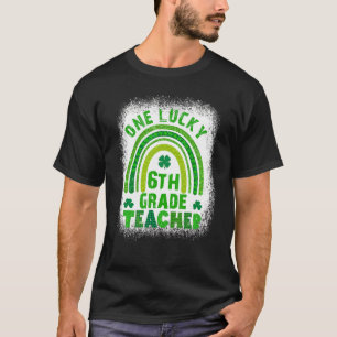 Women's Shamrock One Lucky Teacher St Patricks Day T-Shirt