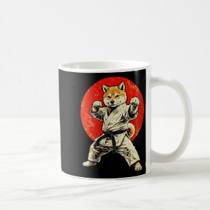 Women's shiba inu karate master funny martial arts coffee mug