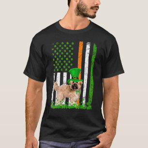 Womens Shih Tzu Saint Patrick's Day Dogs American T-Shirt