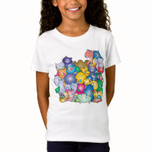 Women's shirt with Cats stamps