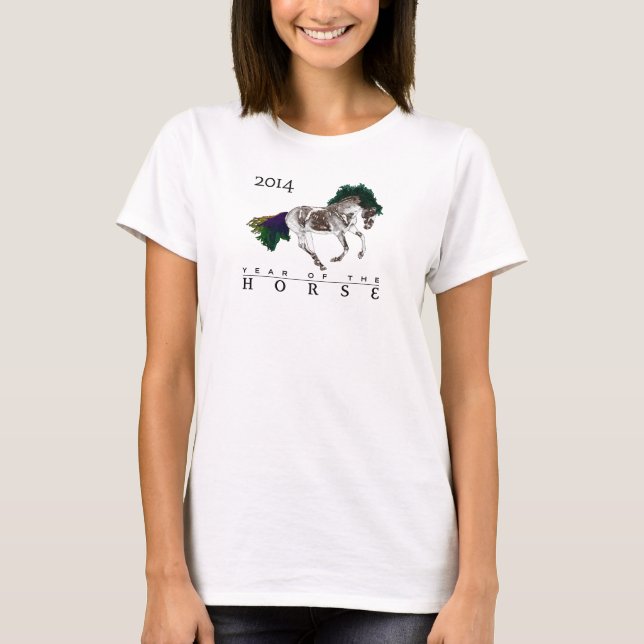 Women's shirt with exclusive 2014 Horse design (Front)