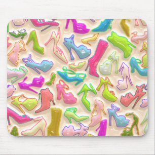 Womens Shoes Collage Mouse Pad