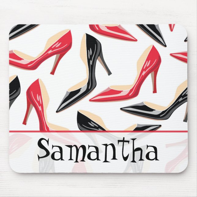 Womens Shoes High Heels Personalised Mousepad (Front)