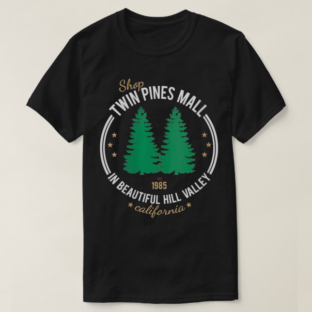 Womens Shop Twin Pines Mall 1985 VNeck  T-Shirt (Design Front)