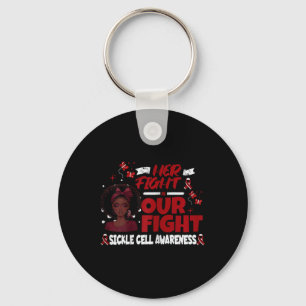 Womens Sickle Cell Her Fight Is Our Fight Support Key Ring