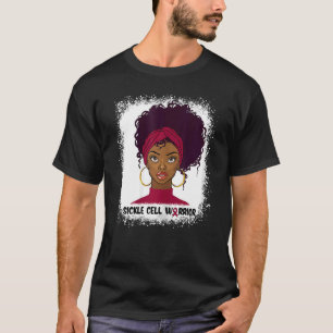 Womens Sickle Cell Warrior Fighter Support Sickle T-Shirt