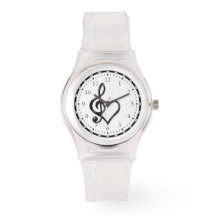 Women's silicon strap wrist watch