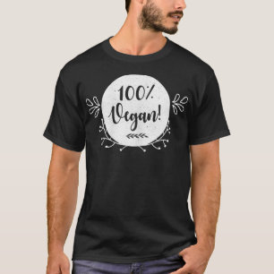 Womens Simple Cute 100 Vegan Plant-Based Diet Veg T-Shirt