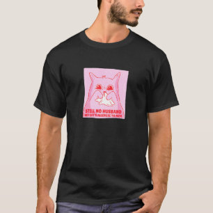 Womens Single Relationship Cats Allergic  Saying T-Shirt