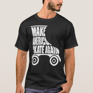 Womens Skate Again Roller Skating Cute T-Shirt