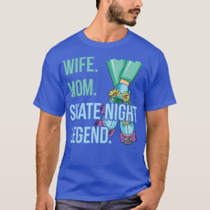 Womens Skate Night Design for your Roller Skater W T-Shirt