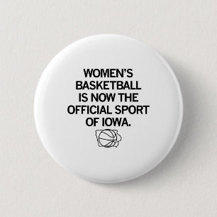 Women's Sketll Is Now The Official Sport Of Iowa F 6 Cm Round Badge
