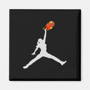 Women's Sketll Player Sketll Sports Magnet