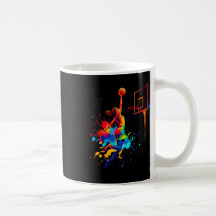 Women's Sketll Splash Hoop Net Color Tie Dye Slam Coffee Mug