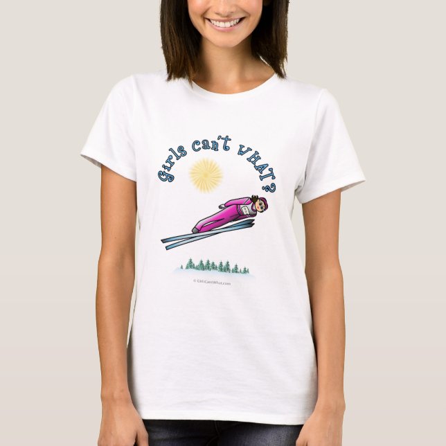 Women's Ski Jumping T-Shirt (Front)