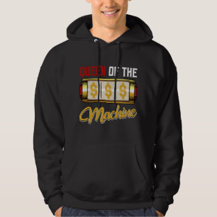 Womens Slot Machine Queen Funny Gambling Casino Ga Hoodie