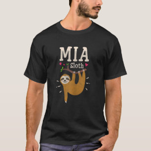 Womens Sloth Graphic Humour Zoo Animal Mia T-Shirt