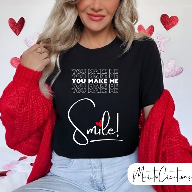 Women's smile T-shirt celebrating Valentine's Day (Creator Uploaded)
