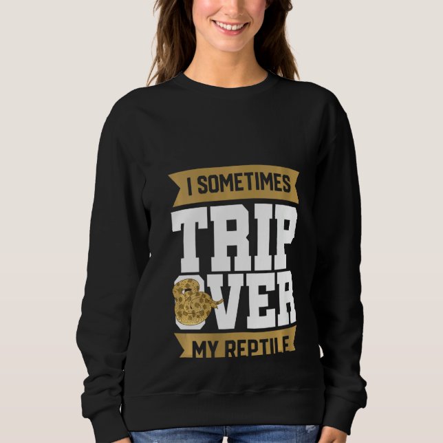 Womens Snake  Snake Lover & Keeper Sweatshirt (Front)