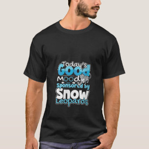 Womens Snow Leopard Lover Big Cat Mountain Vintage T-Shirt
