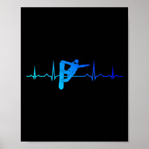 Women's Snowboarding Men's Winter Sports Snowboard Poster