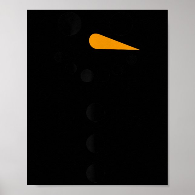 Womens Snowman Pregnancy Cute Pregnant Women Chris Poster (Front)