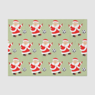 Women's Soccer Christmas Holiday Tissue Paper