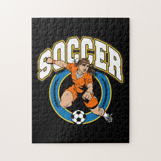 Women's Soccer Logo Jigsaw Puzzle (Vertical)