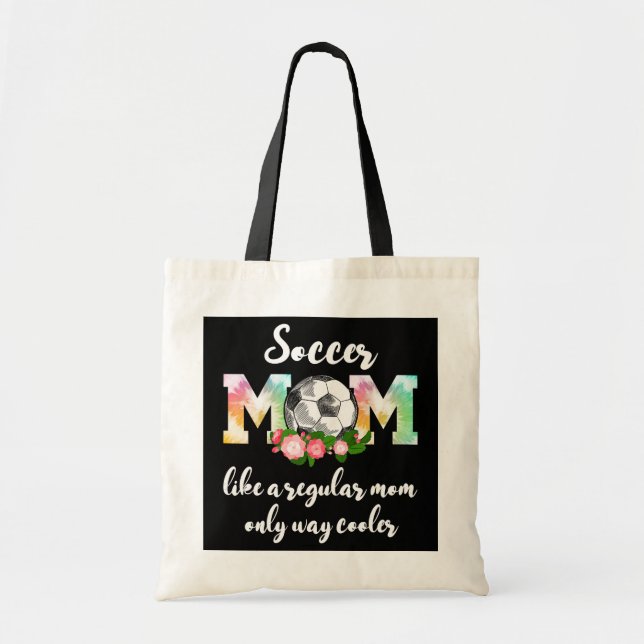 Womens Soccer Mum like a regular mum only way Tote Bag (Front)