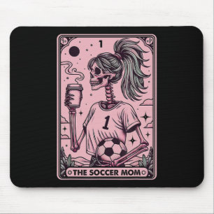 Womens Soccer Mum Tarot Card, Funny Soccer Mama Mo Mouse Pad