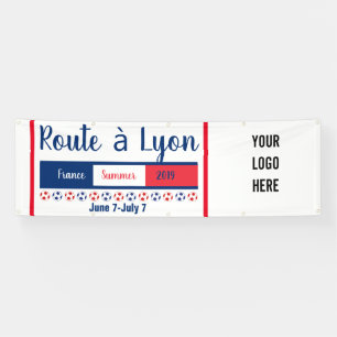 Women's Soccer Road to Lyon World Party Logo Banner