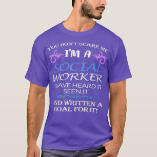 Womens Social Worker Gift Cute Graduation MSW T-Shirt