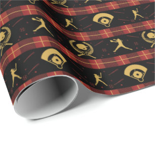 Women's Softball - Christmas Red Check Wrapping Paper