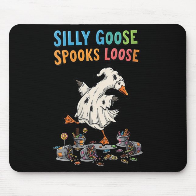 Womens Soky Goose Soks Loose Silly Duck Halloween  Mouse Pad (Front)