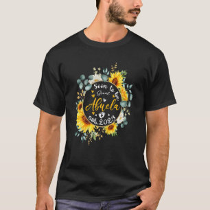 Womens Soon To Be Abuela 2023 Sunflower New Abuel T-Shirt