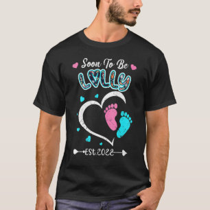 Womens Soon To Be Grandma Announce Lolly 2022 New T-Shirt