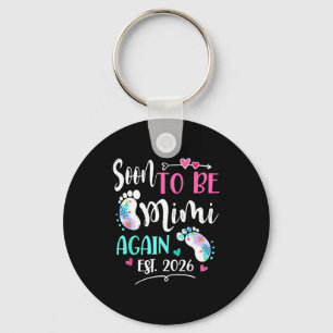 Womens soon to be mimi again 2026 mother's day key ring