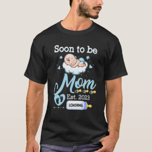 Womens Soon To Be Mom Est 2023 Baby Pregnancy Anno T-Shirt