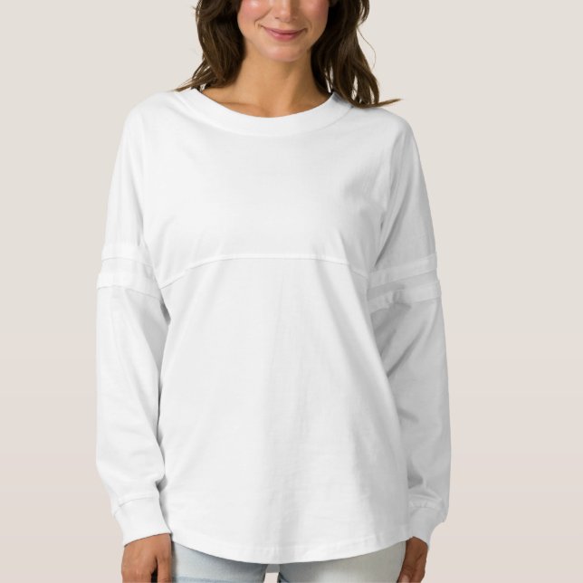 Women's Spirit Jersey Shirt 9 colorS WHITE (Front)
