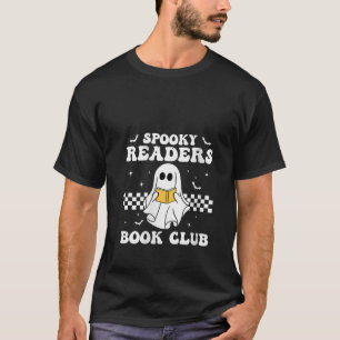 Womens Spooky Readers Book Club Funny Ghost Teache T-Shirt