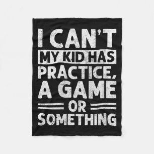 Womens Sports Mum Funny Busy Practice Game Mothers Fleece Blanket