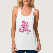 Women's Sporty Tank Top - She's Going the Distance