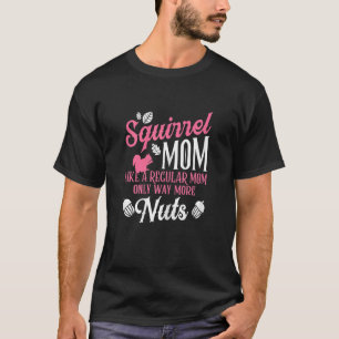 Womens Squirrel Mum Forest Animal Rodent Acorn Fly T-Shirt