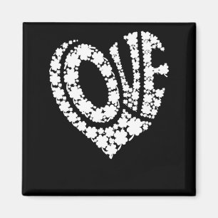 Womens St Patricks Day Cute Shamrock Heart St Pa T Magnet