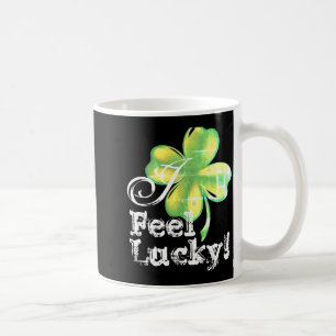Womens St Patricks Day Shamrock Green And Black T Coffee Mug