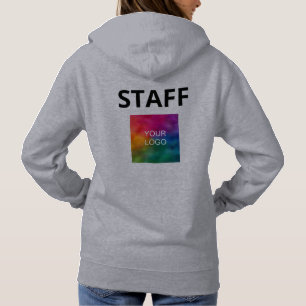 Womens Staff Grey Hoodies Member Logo Here