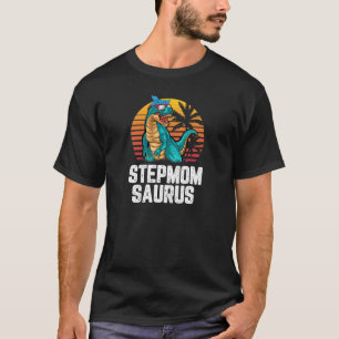 Womens Stepmom Saurus Dinosaur Funny Stepmomsaurus T-Shirt